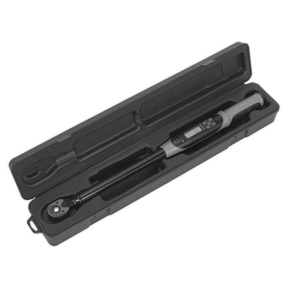 Sealey STW306B Angle Torque Wrench Digital 1/2"Sq Drive 20-200Nm(14.7-147.5lb.ft) Premier Black Sealey