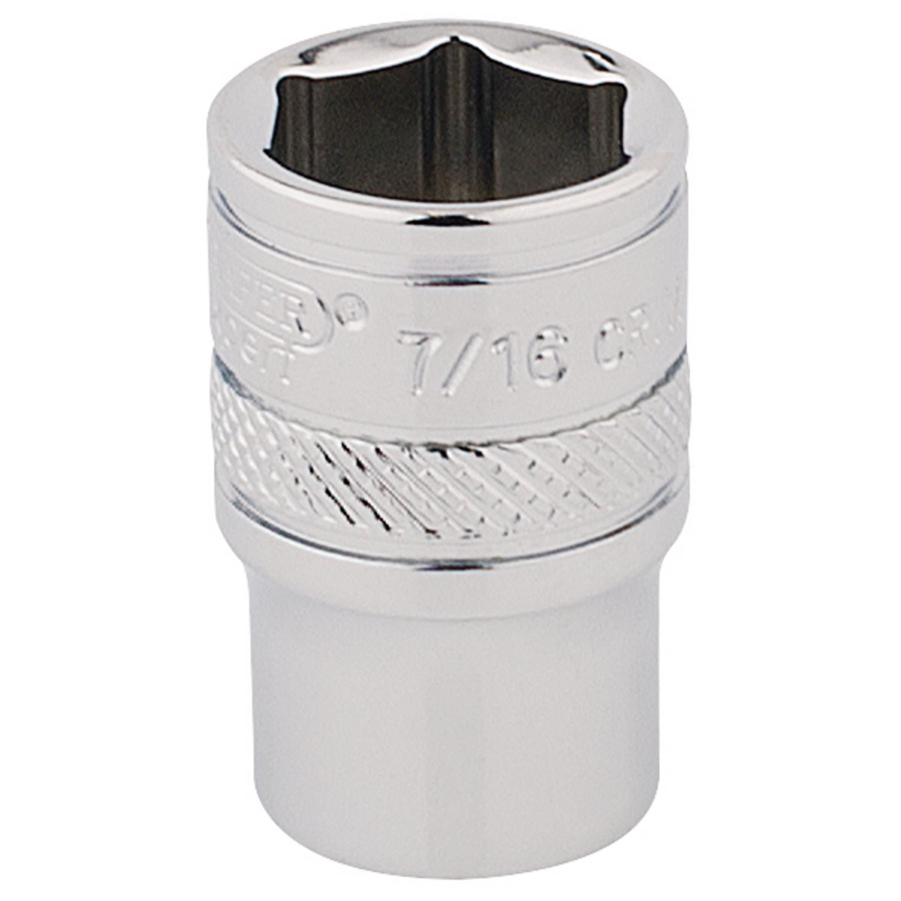 Draper 48942 HI-TORQ® 6 Point Socket 1/4" Sq. Dr. 7/16" Draper