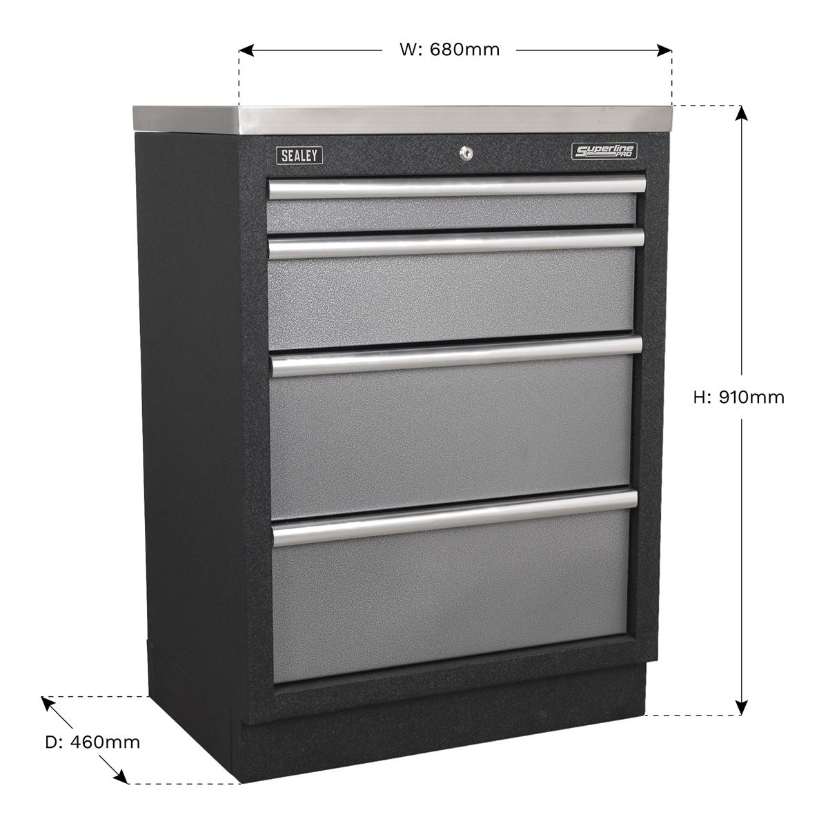 Sealey APMS51 Modular 4 Drawer Cabinet 680mm Sealey
