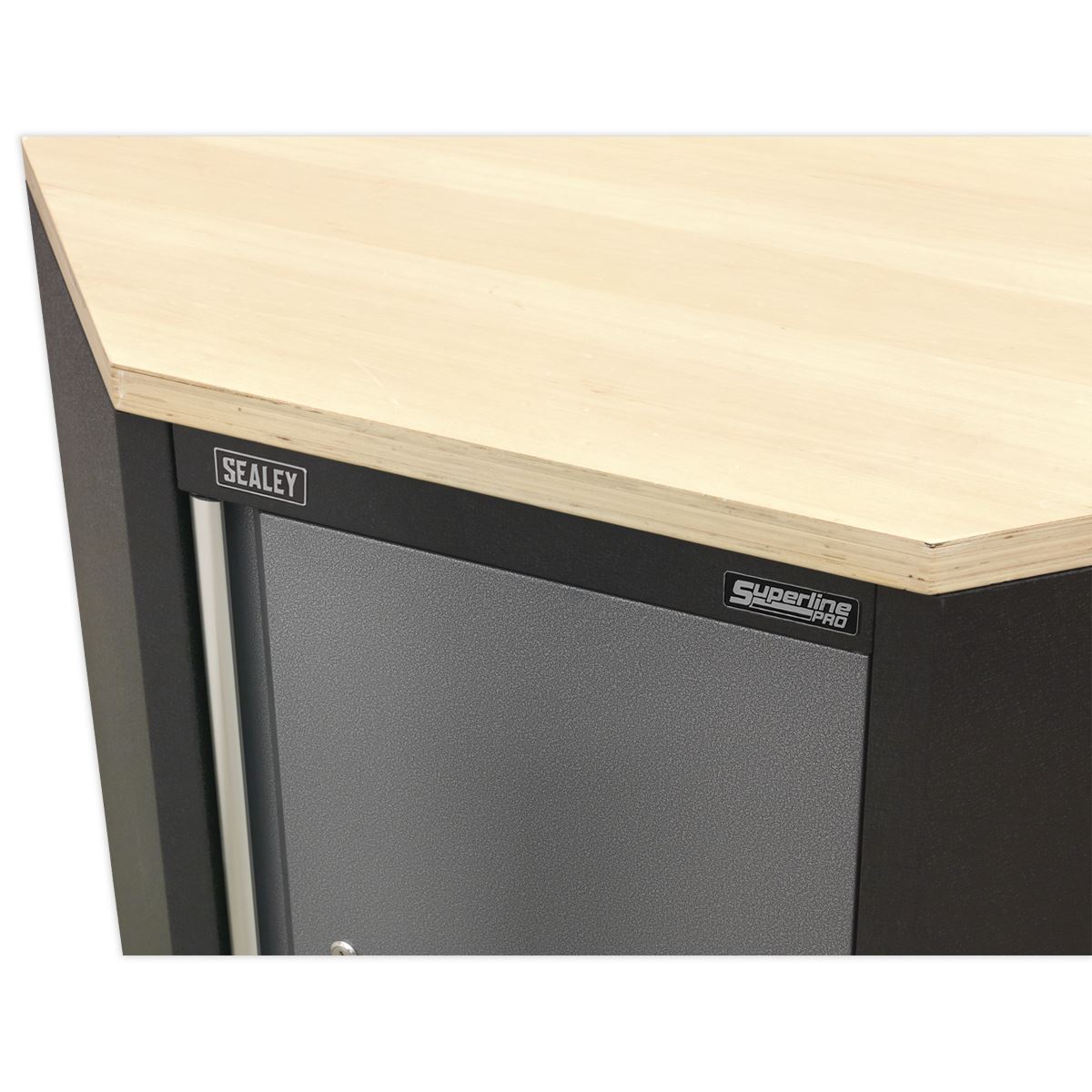 Sealey APMS60PW Pressed Wood Worktop for Modular Corner Cabinet 865mm Sealey