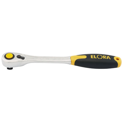 Elora 25930 Fine Tooth Quick Release Soft Grip Reversible Ratchet 1/2" Sq. Dr. 270mm Elora