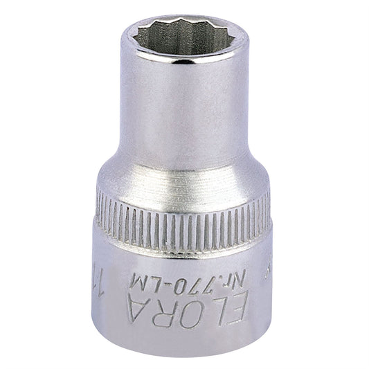 Elora 24567 Bi-Hexagon Socket 1/2" Sq. Dr. 11mm Elora