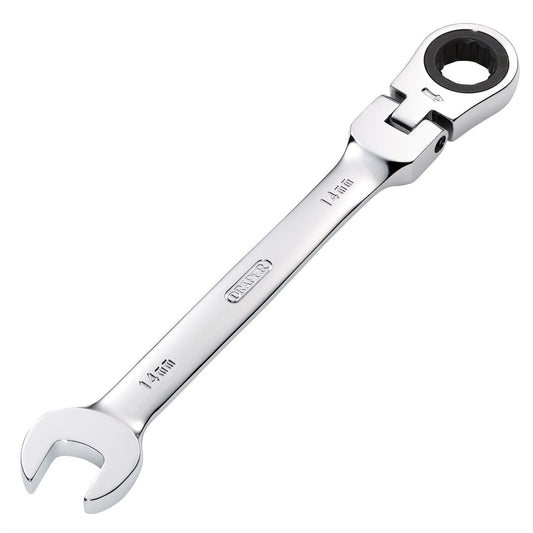 Draper 52016 HI-TORQ® Metric Flexible Head Ratcheting Combination Spanner 14mm Draper
