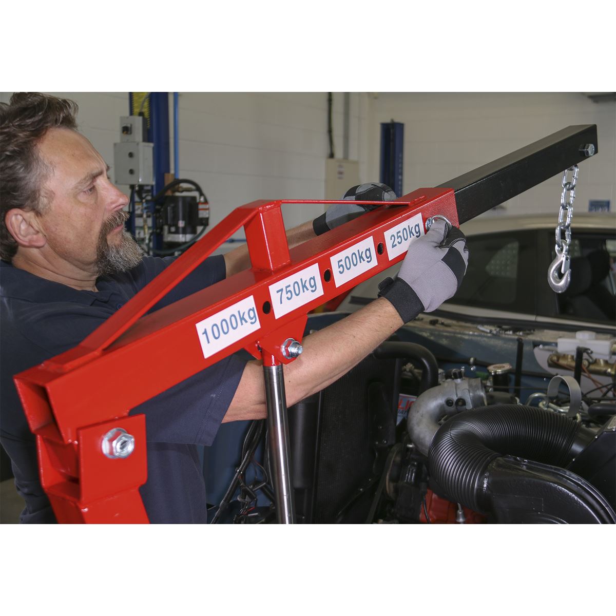 Sealey SC10 KD' Type Folding Crane 1 Tonne Sealey