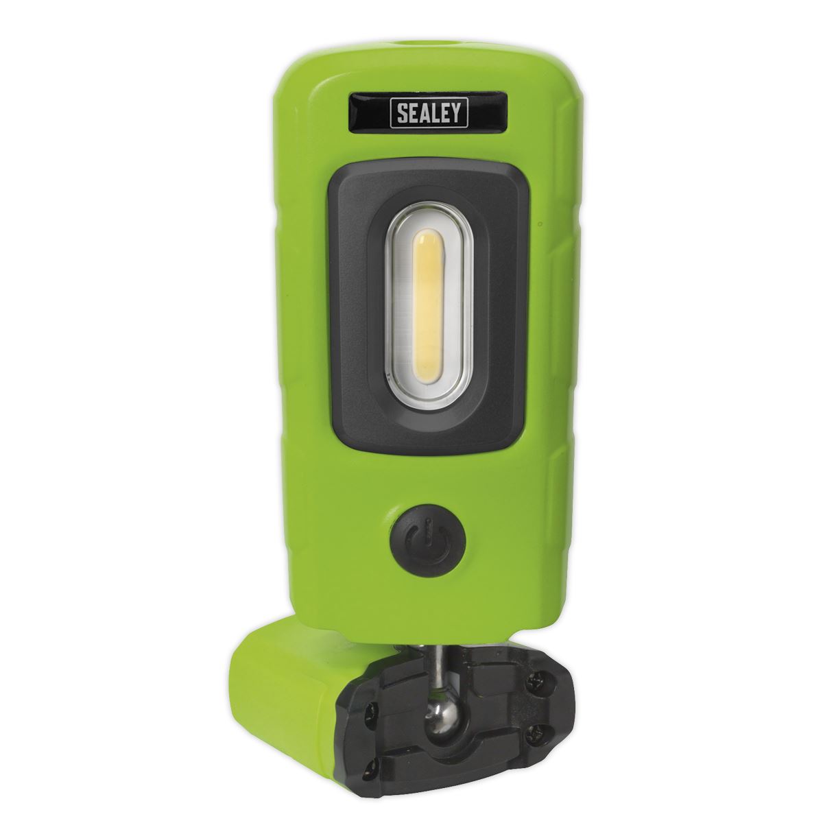 Sealey LED3601G Rechargeable 360° Inspection Light 3W COB & 1W SMD LED Green Lithium-Polymer Sealey
