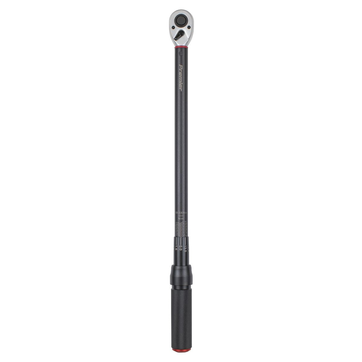 Sealey STW905B Torque Wrench Micrometer Style 1/2"Sq Drive Calibrated 60-330Nm - Premier Black Sealey