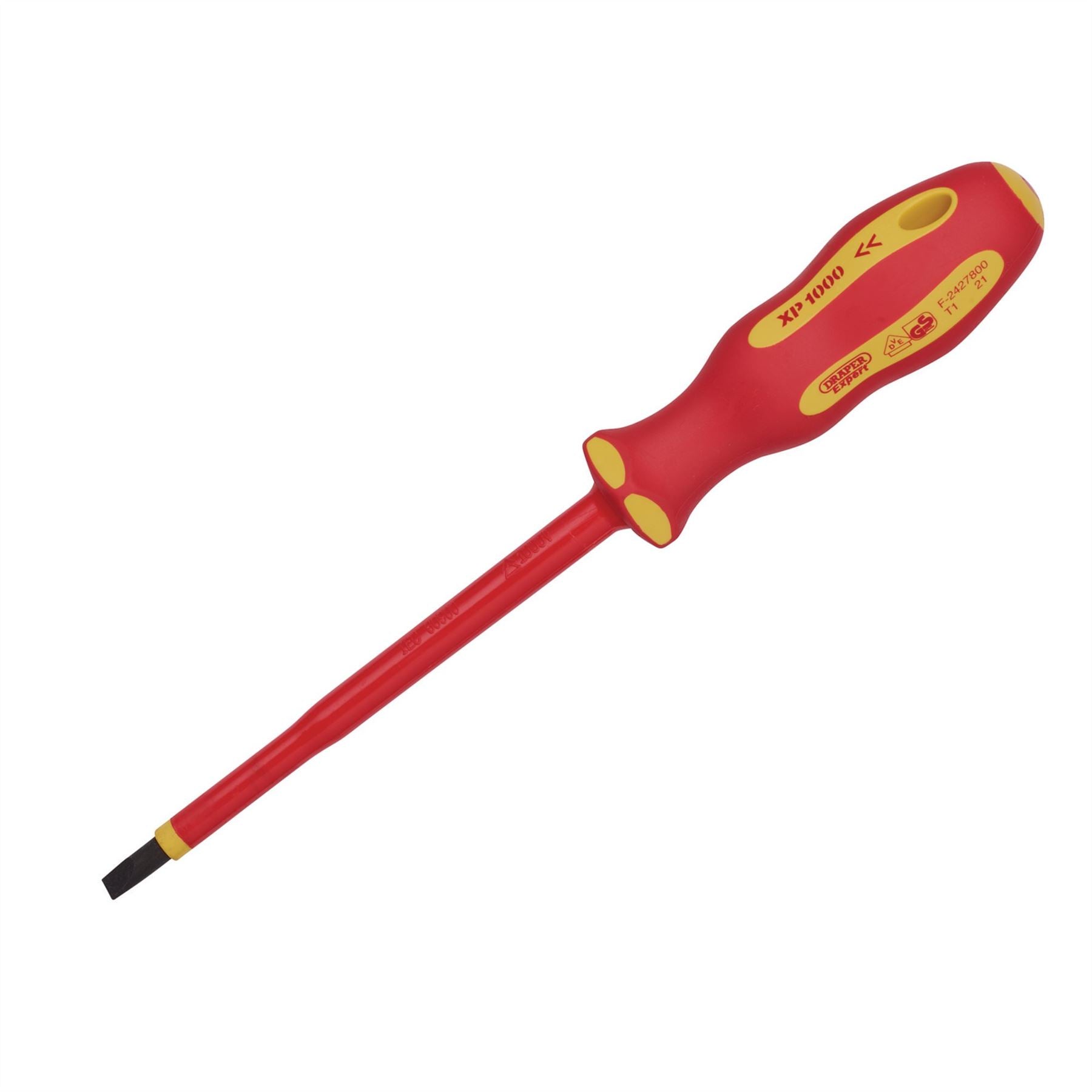 Draper 64419 XP1000® VDE Plain Slot Screwdriver 5.5 x 125mm Draper
