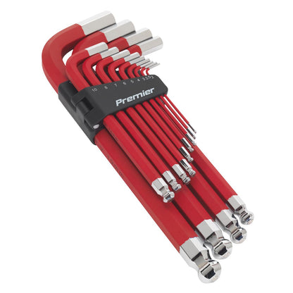 Sealey AK7187 Jumbo Ball-End Hex Key Set 13pc Anti-Slip - Metric Sealey