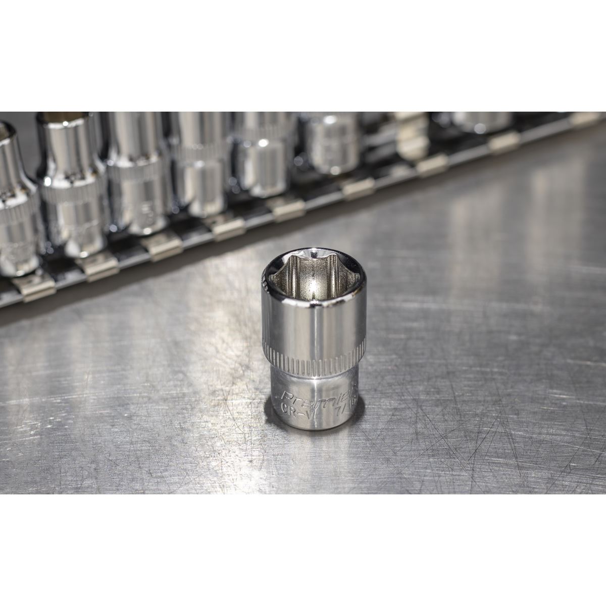 Sealey AK2670 Socket Set 11pc 1/4"Sq Drive WallDrive® - Imperial Sealey