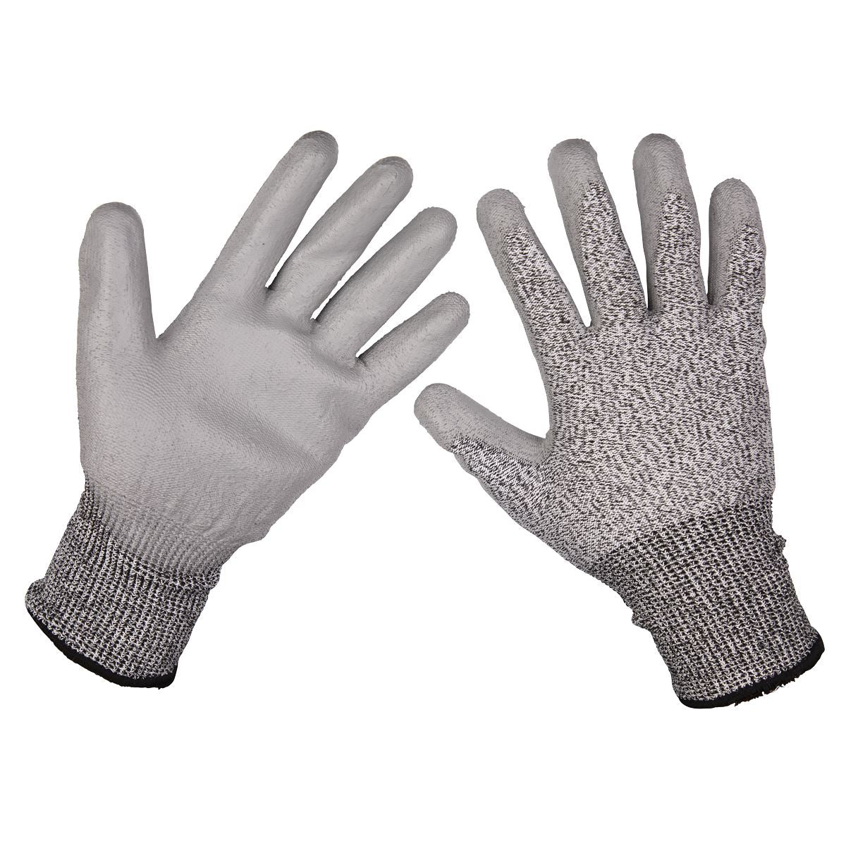 Sealey 9139L Anti-Cut PU Gloves (Cut Level C - Large) - Pair Sealey