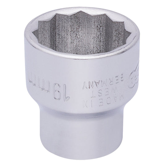 Elora 25953 Bi-Hexagon Socket 3/8" Sq. Dr. 19mm Elora