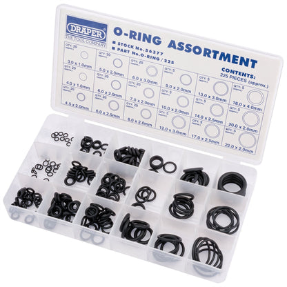 Draper 56377 O-Ring Assortment 225 Piece Draper