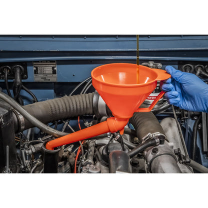 Sealey F16 Funnel with Fixed Offset Spout & Filter Medium Ø160mm Sealey