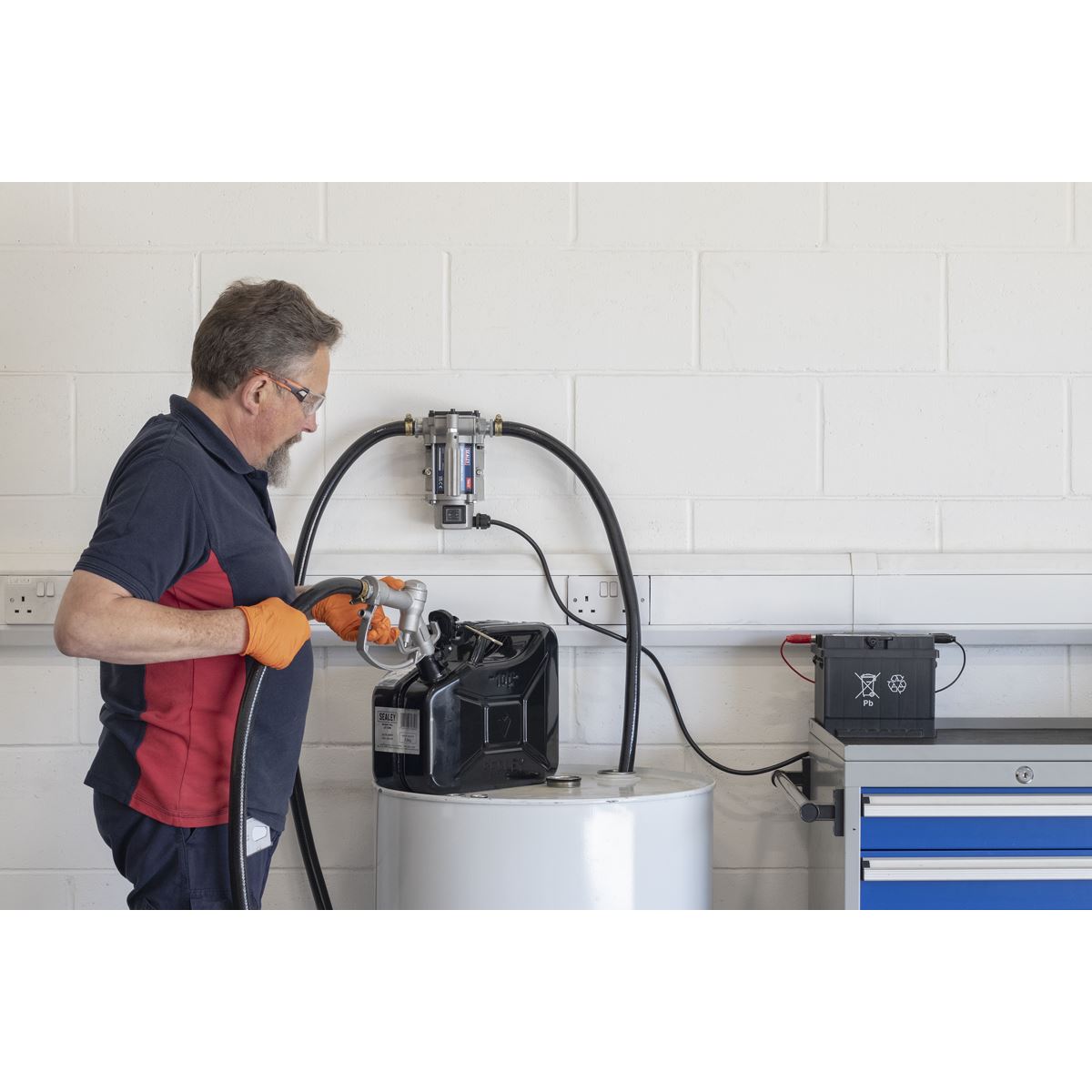 Sealey TP96 Diesel/Fluid Transfer Pump Portable 12V Sealey