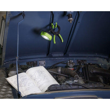 Sealey LED100C Work Light with Clamp 3W COB LED Sealey