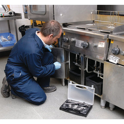 Elora 44019 Long Metric Stainless Steel Combination Spanner Set 8 Piece Elora