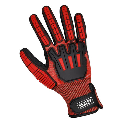 Sealey SSP38L Cut & Impact Resistant Gloves - Large - Pair Sealey