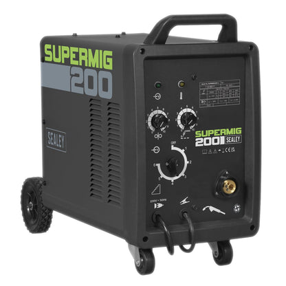 Sealey SUPERMIG200 Professional MIG Welder 200A 230V with Binzel® Euro Torch Sealey