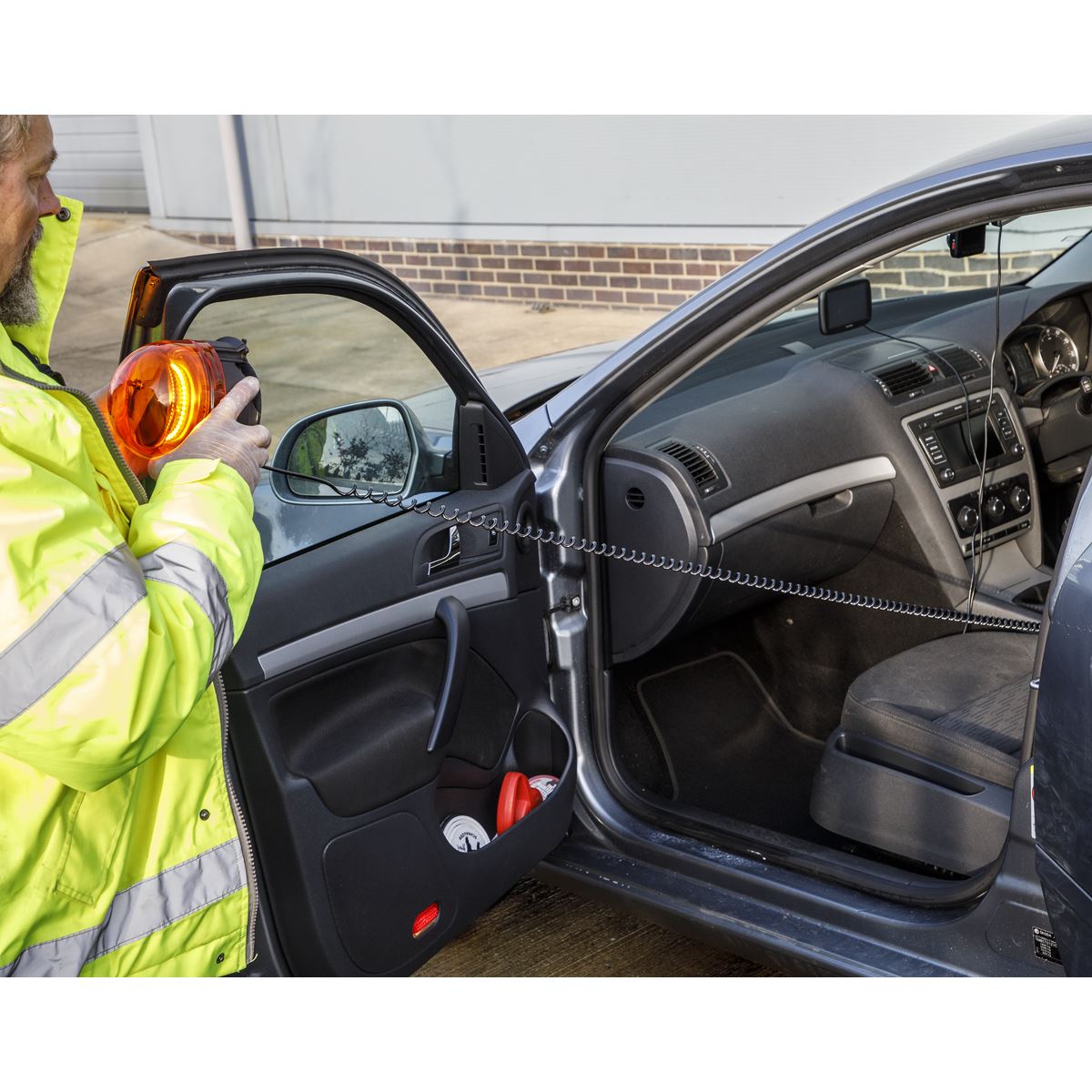 Sealey WB954LED Warning Beacon 20W SMD LED 12/24V Magnetic Base Sealey