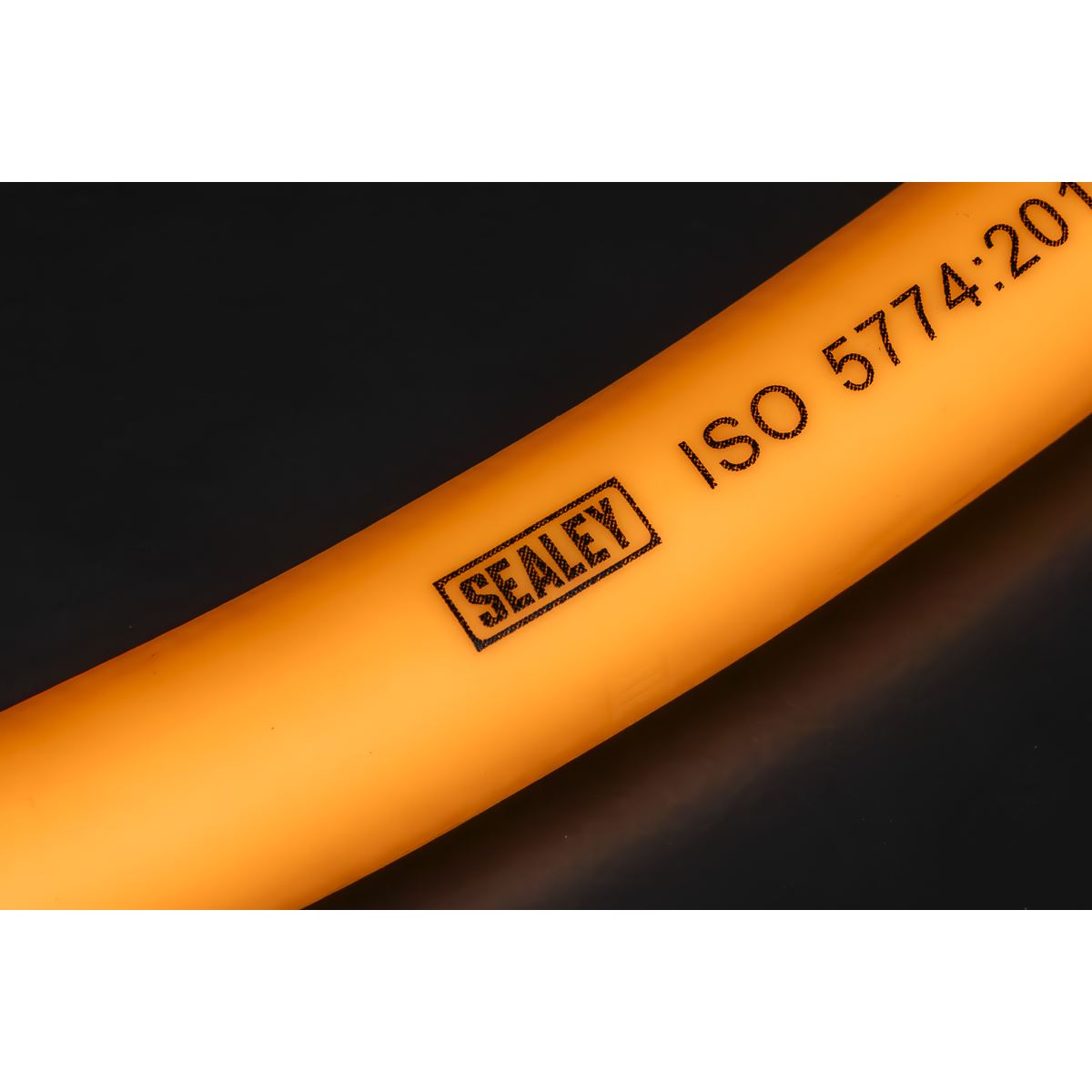 Sealey AHHC1538 Air Hose 15m x Ø10mm Hybrid High-Visibility with 1/4"BSP Unions Sealey