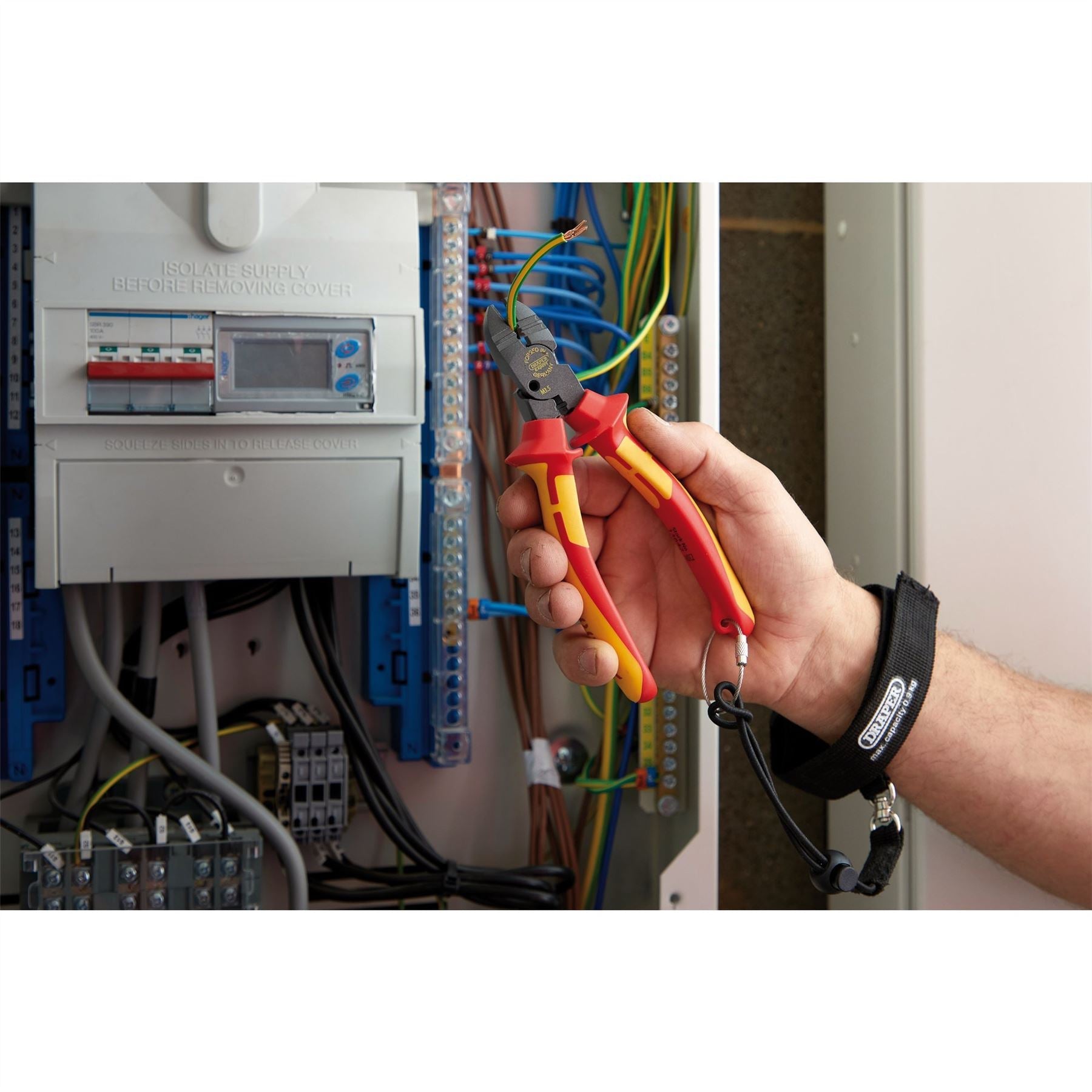 Draper 13642 XP1000® VDE Tethered 4-in-1 Combination Cutter 160mm Draper
