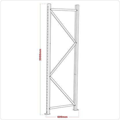 Sealey APR602 Frame 2000 x 600mm One End Sealey