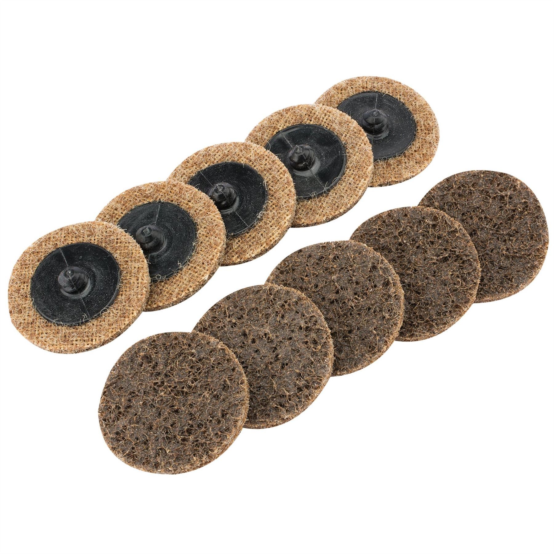 Draper 75625 Polycarbide Abrasive Pads 50mm Coarse Pack of 10 Draper