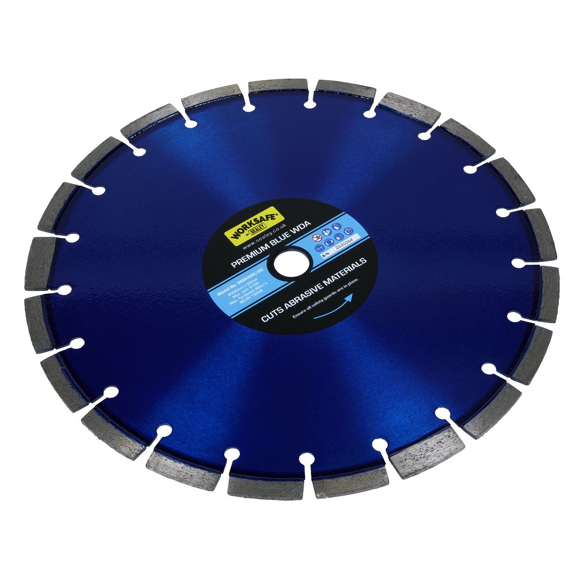 Sealey WDA300/20 Premium Blue WDA Diamond Blade Ø300 x 20mm Sealey