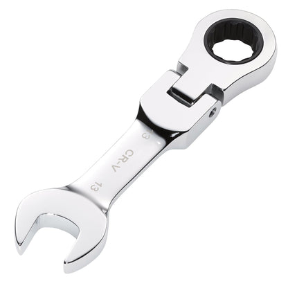 Draper 27969 HI-TORQ® Metric Stubby Flexible Head Ratchet Combination Spanner 13mm Draper