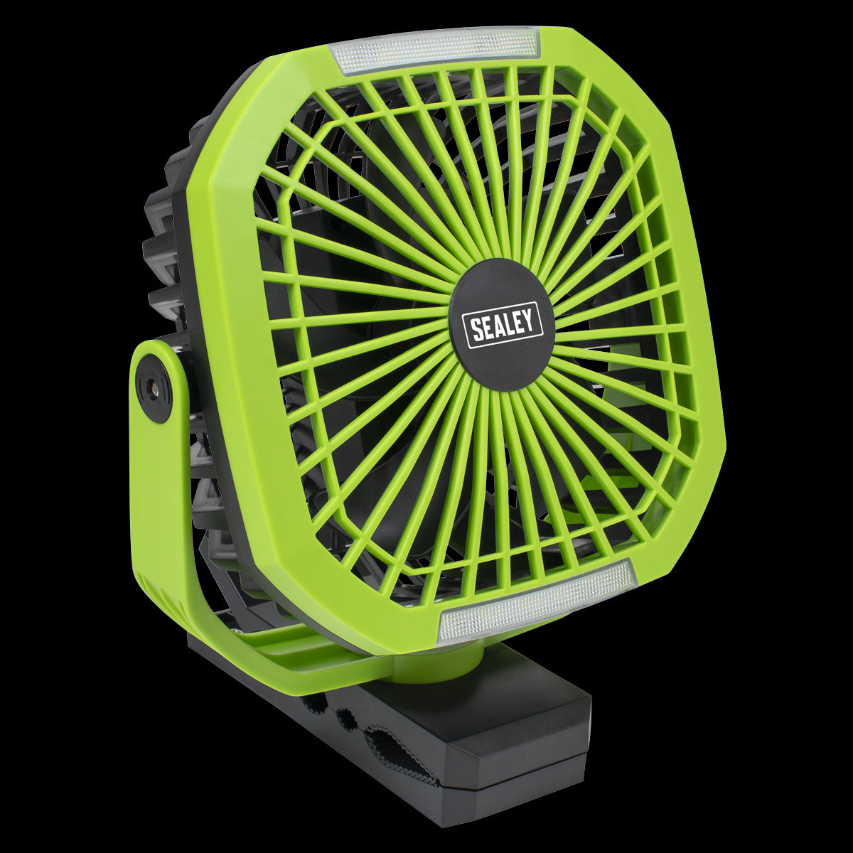 Sealey SCF8WL Portable Clip Fan with Worklight 8" 4 Speeds Sealey
