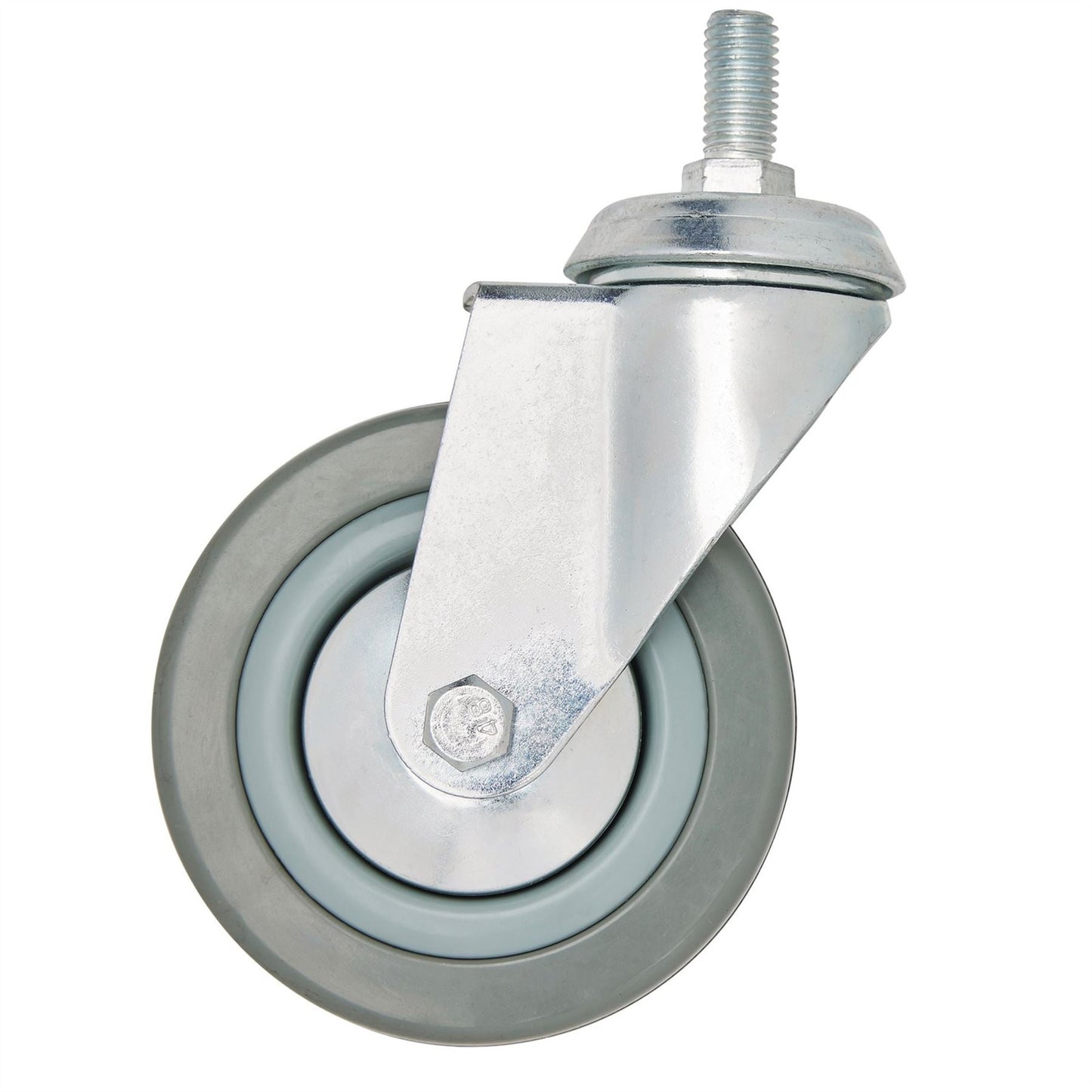 Draper 65480 Swivel Bolt Fixing Rubber Castor 100mm Diameter S.W.L. 80kg Draper