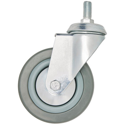 Draper 65480 Swivel Bolt Fixing Rubber Castor 100mm Diameter S.W.L. 80kg Draper