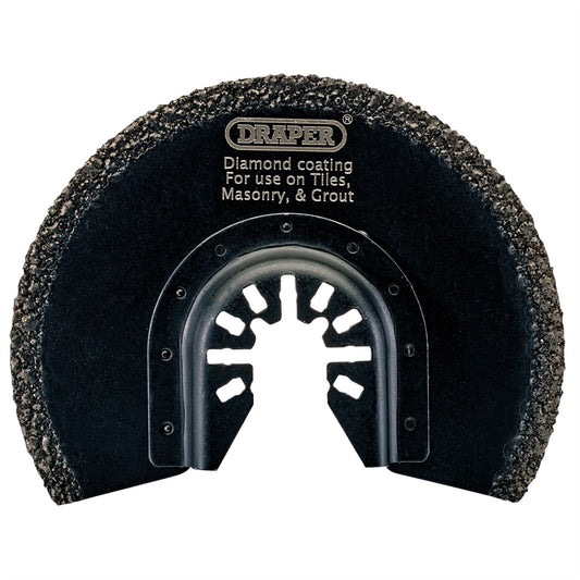Draper 70469 Oscillating Multi-Tool Diamond Coated Cutting Blade 88mm Draper