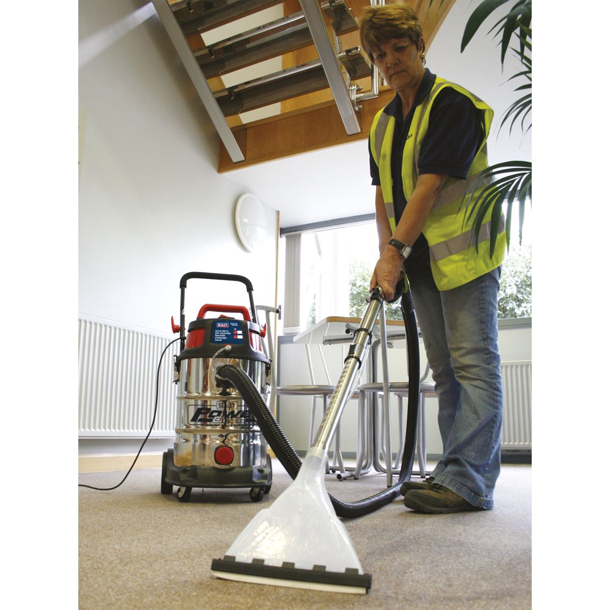 Sealey VMA915 Valet Machine Wet & Dry 30L Stainless Drum Sealey