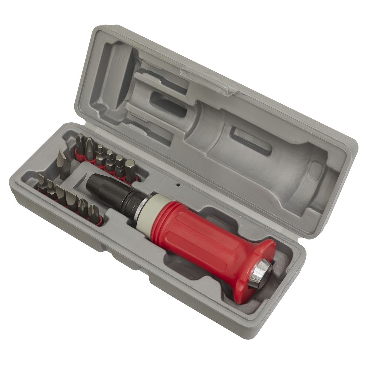 Sealey AK2081 Impact Driver Set 15pc Protection Grip Sealey