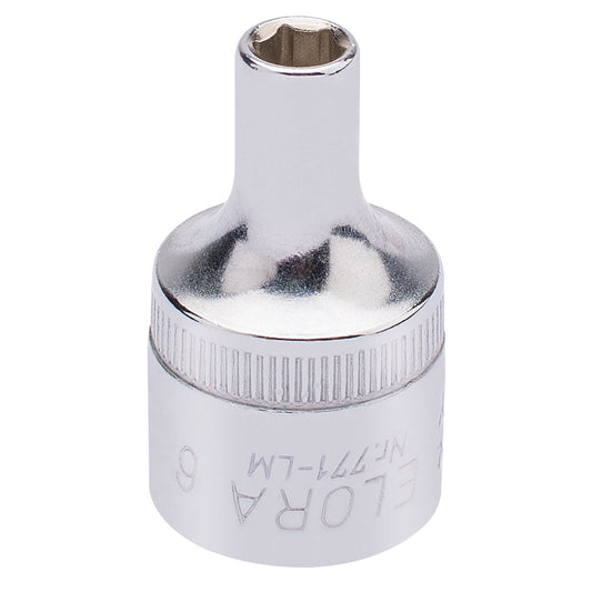 Elora 15295 Hexagon Socket 1/2" Sq. Dr. 6mm Elora