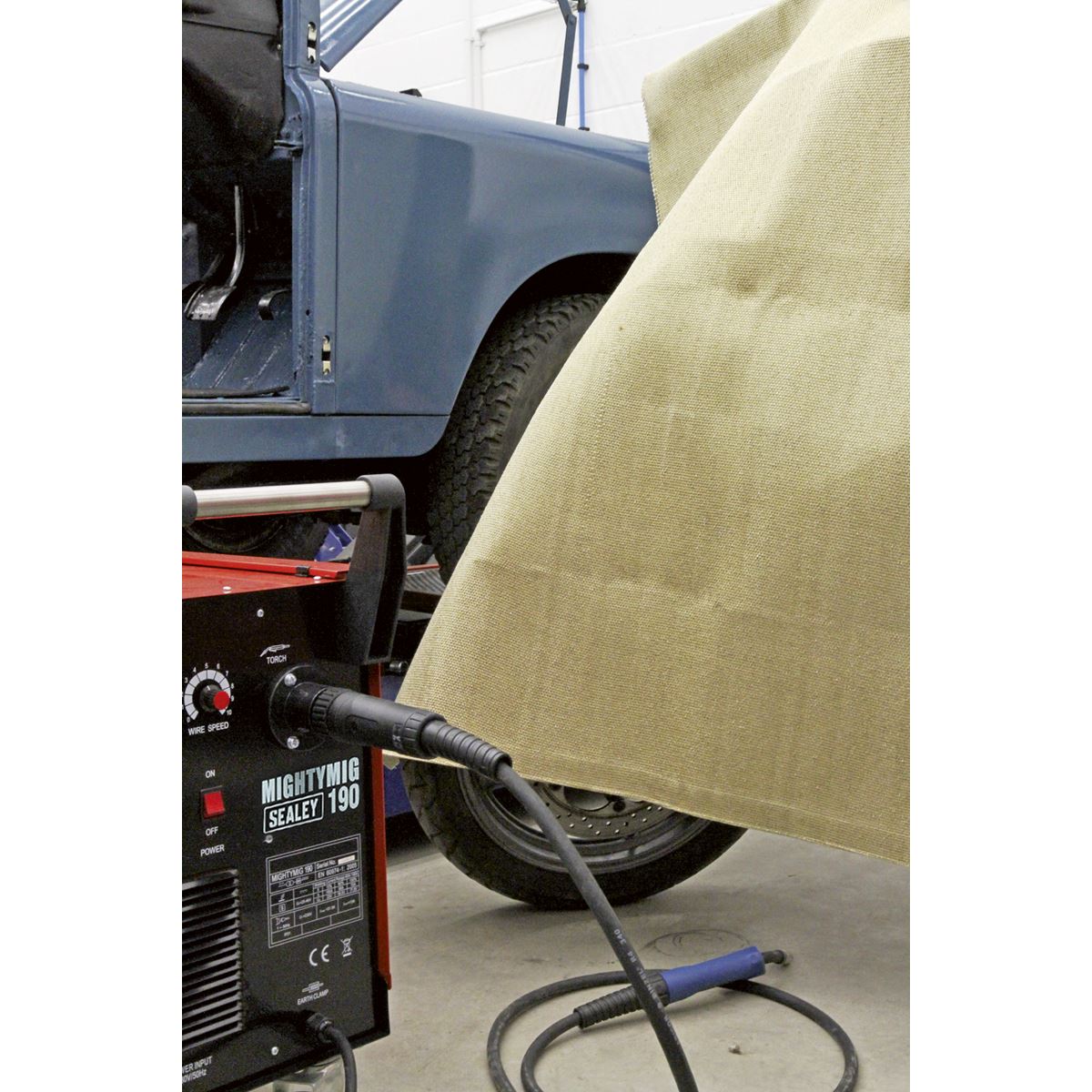 Sealey SSP233 Fibreglass Spark Proof Welding Blanket 2000 x 1000mm Sealey
