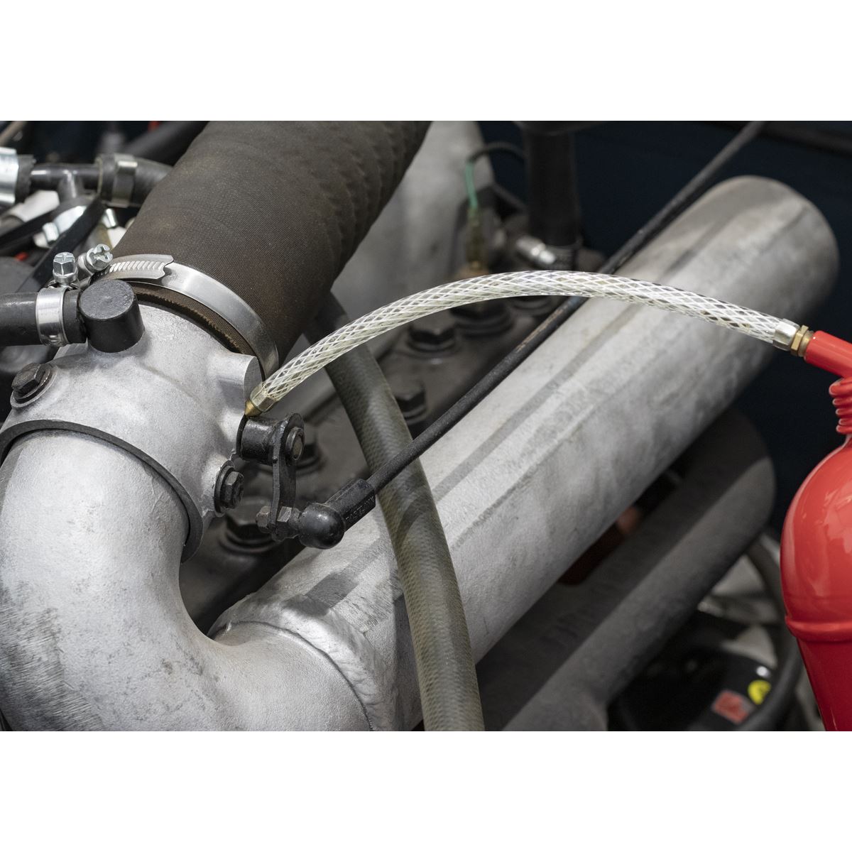 Sealey TP1000 Metal Oil Can Flexible Spout 1000ml Sealey