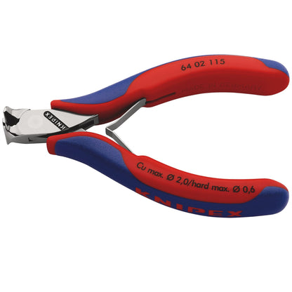 Knipex 27712 64 02 115 Electronics End Cutting Nipper with multi-component grips 115mm Knipex