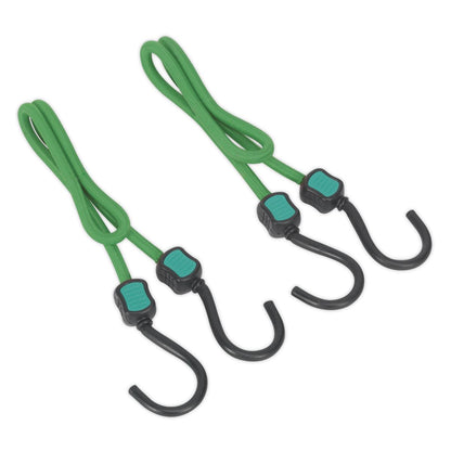 Sealey BCS21 Bungee Cord Set 2pc 610mm Sealey