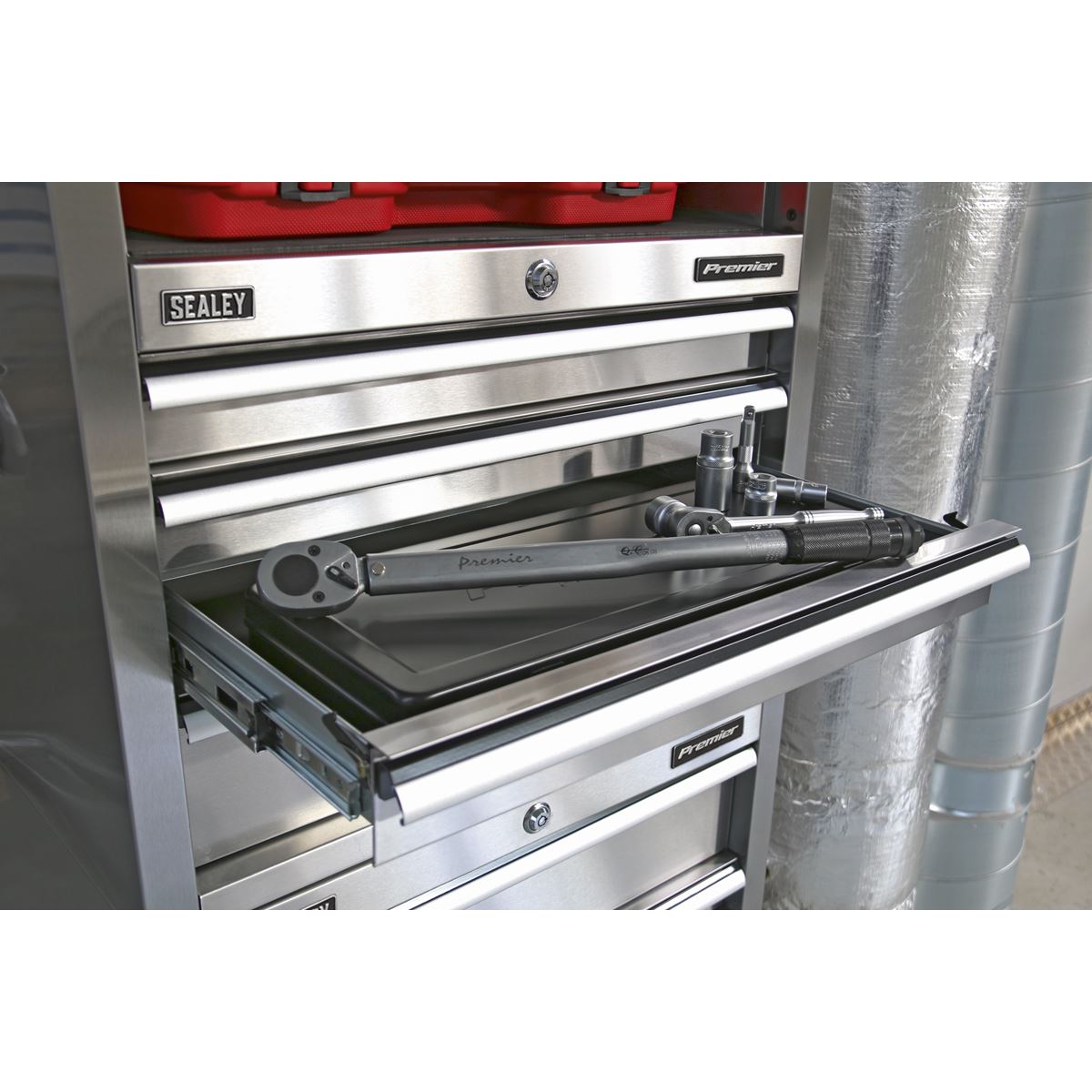 Sealey PTB66004SS Topchest 4 Drawer 675mm Stainless Steel Heavy-Duty Sealey