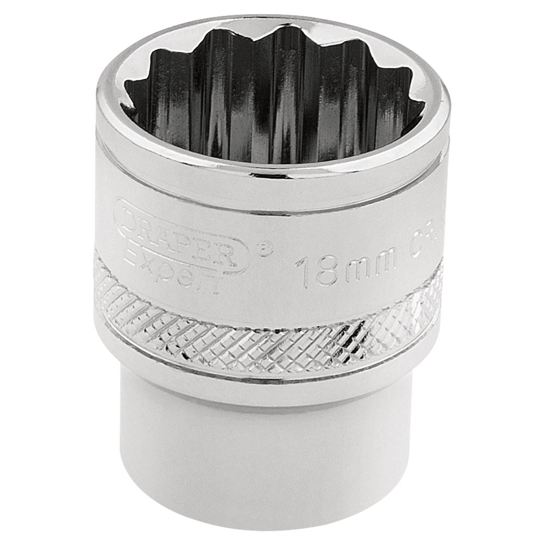 Draper 32786 HI-TORQ® 12 Point Socket 3/8" Sq. Dr. 18mm Draper