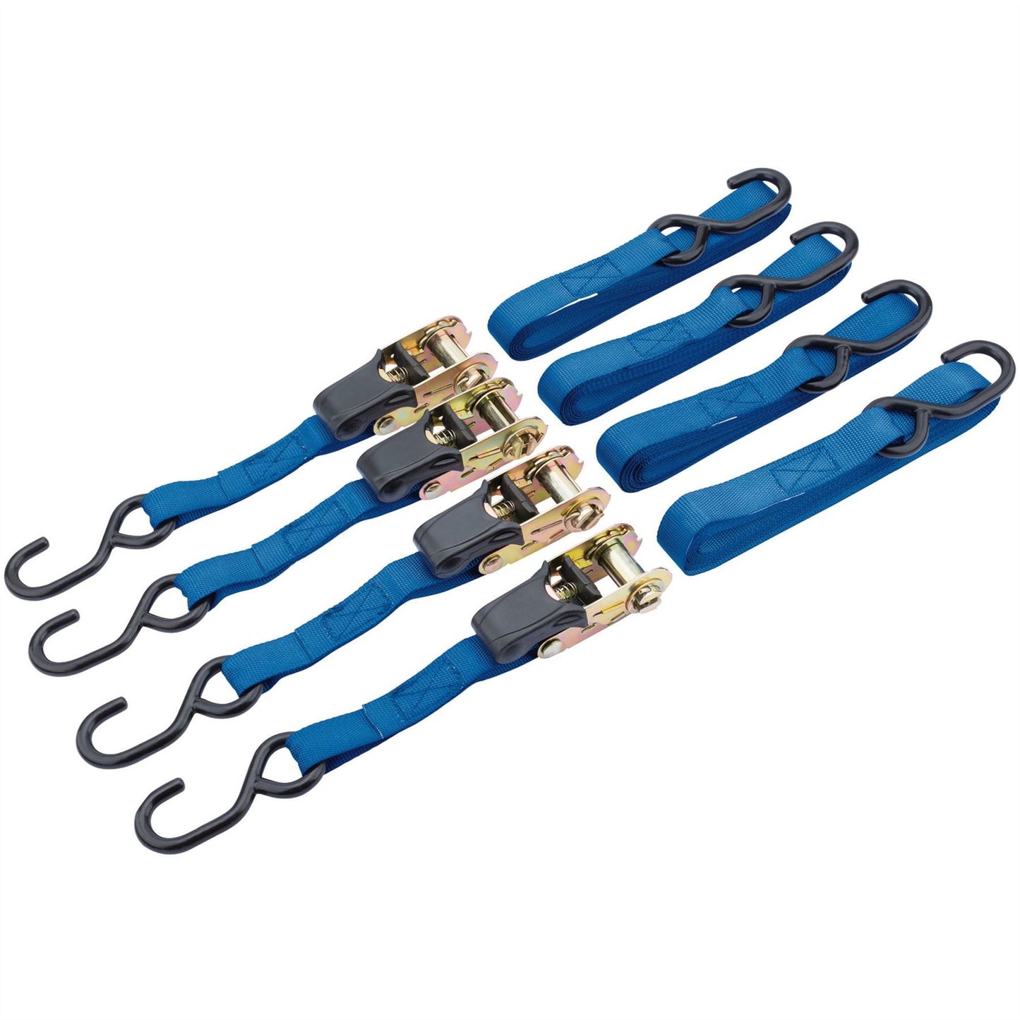 Draper 60965 Ratcheting Tie Down Straps 5m x 25mm 250kg 4 Piece Draper