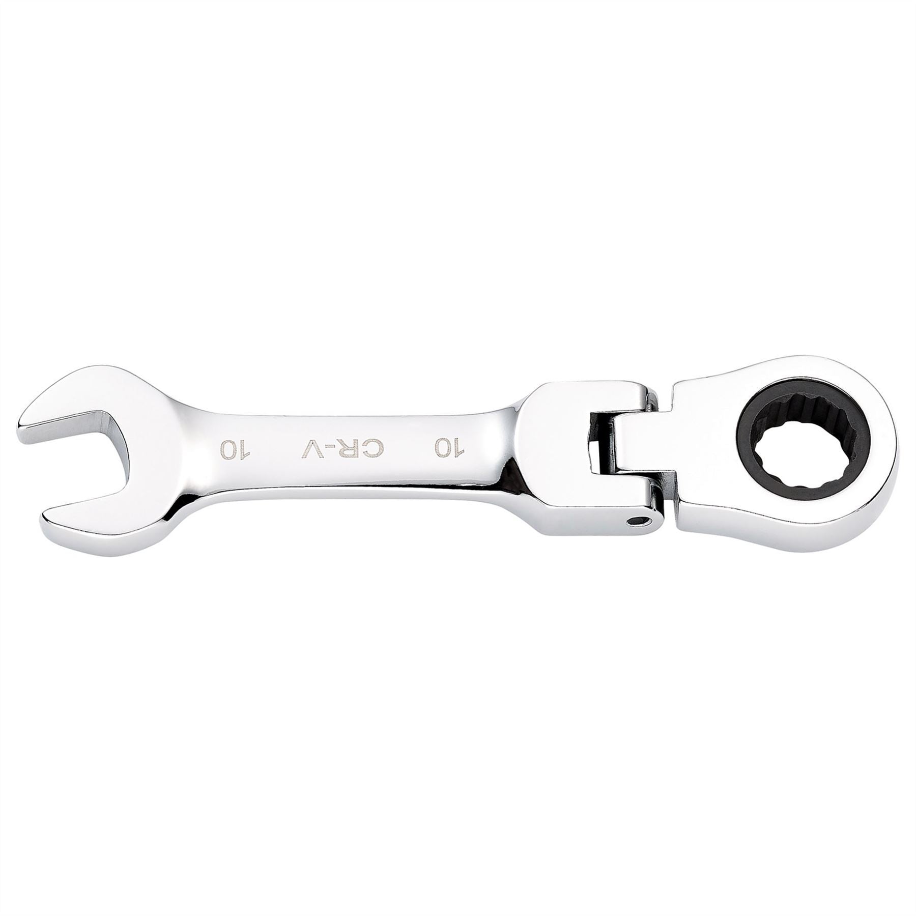 Draper 27965 HI-TORQ® Metric Stubby Flexible Head Ratchet Combination Spanner 10mm Draper