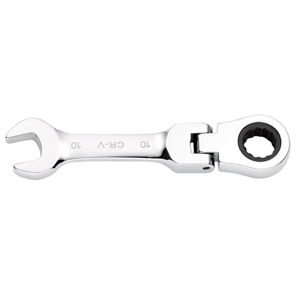 Draper 27965 HI-TORQ® Metric Stubby Flexible Head Ratchet Combination Spanner 10mm Draper