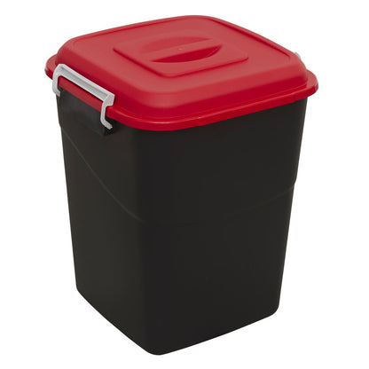 Sealey BM50R Refuse/Storage Bin 50L - Red Sealey