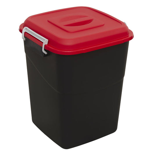 Sealey BM50R Refuse/Storage Bin 50L - Red Sealey