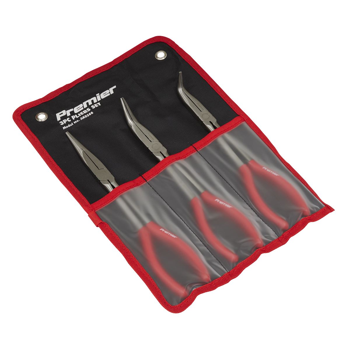 Sealey AK8568 Needle Nose Pliers Set 3pc 280mm Sealey
