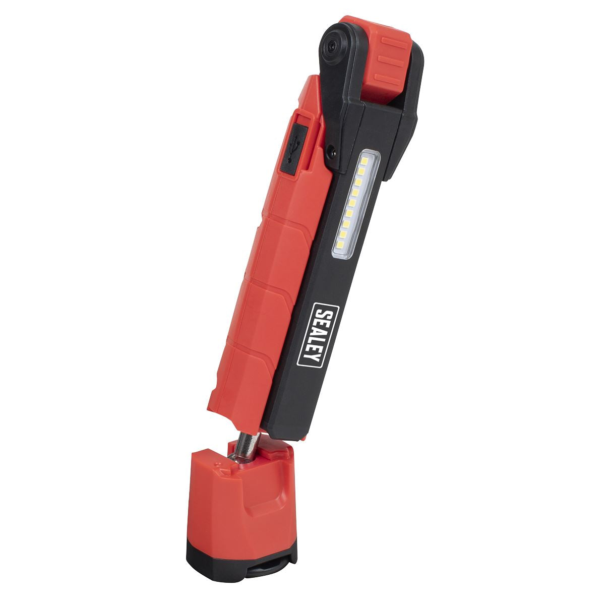 Sealey LED3605R Rechargeable 360° Inspection Light 10W & 2 x 4W SMD LED Red Sealey