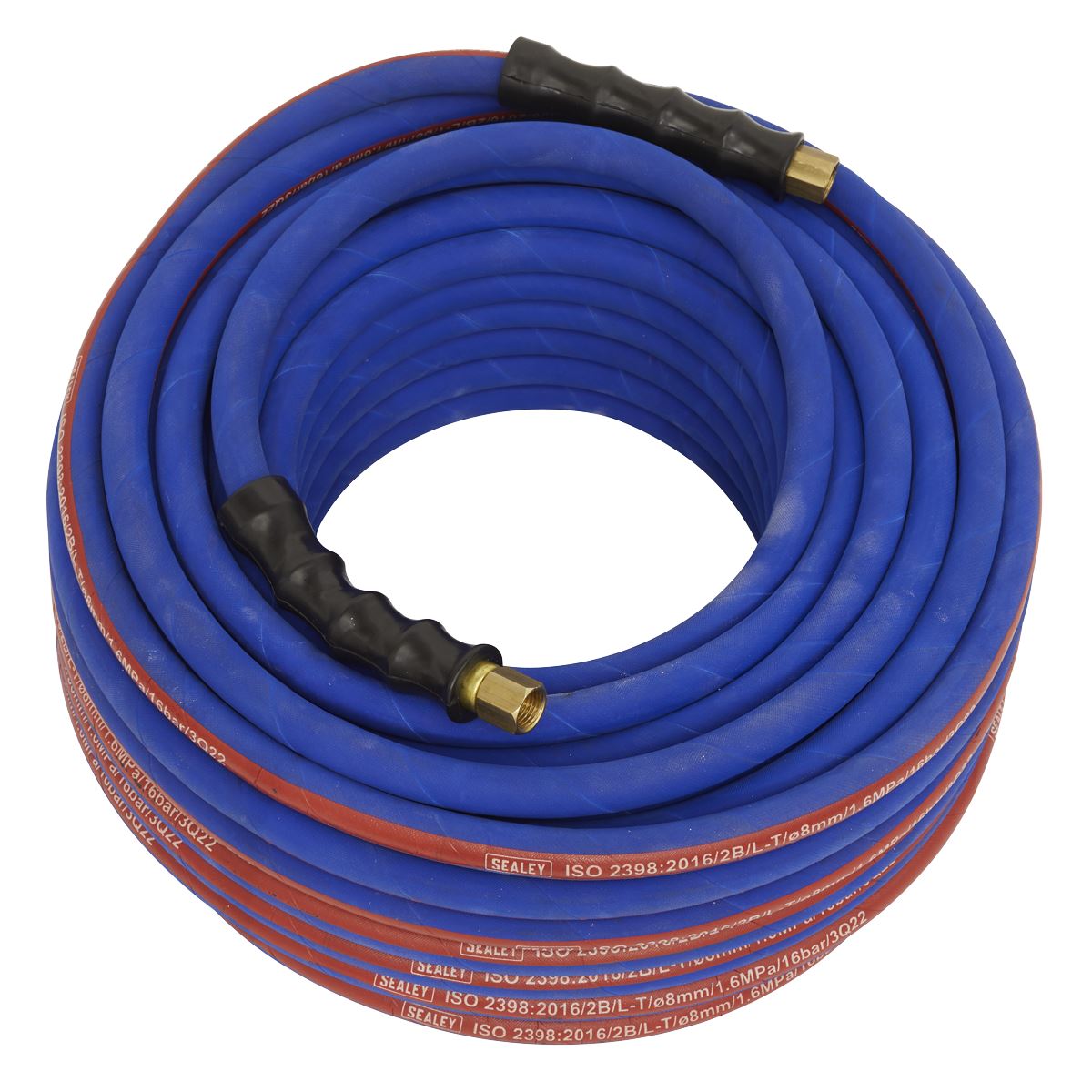 Sealey AH30R Air Hose 30m x Ø8mm with 1/4"BSP Unions Extra Heavy-Duty Sealey